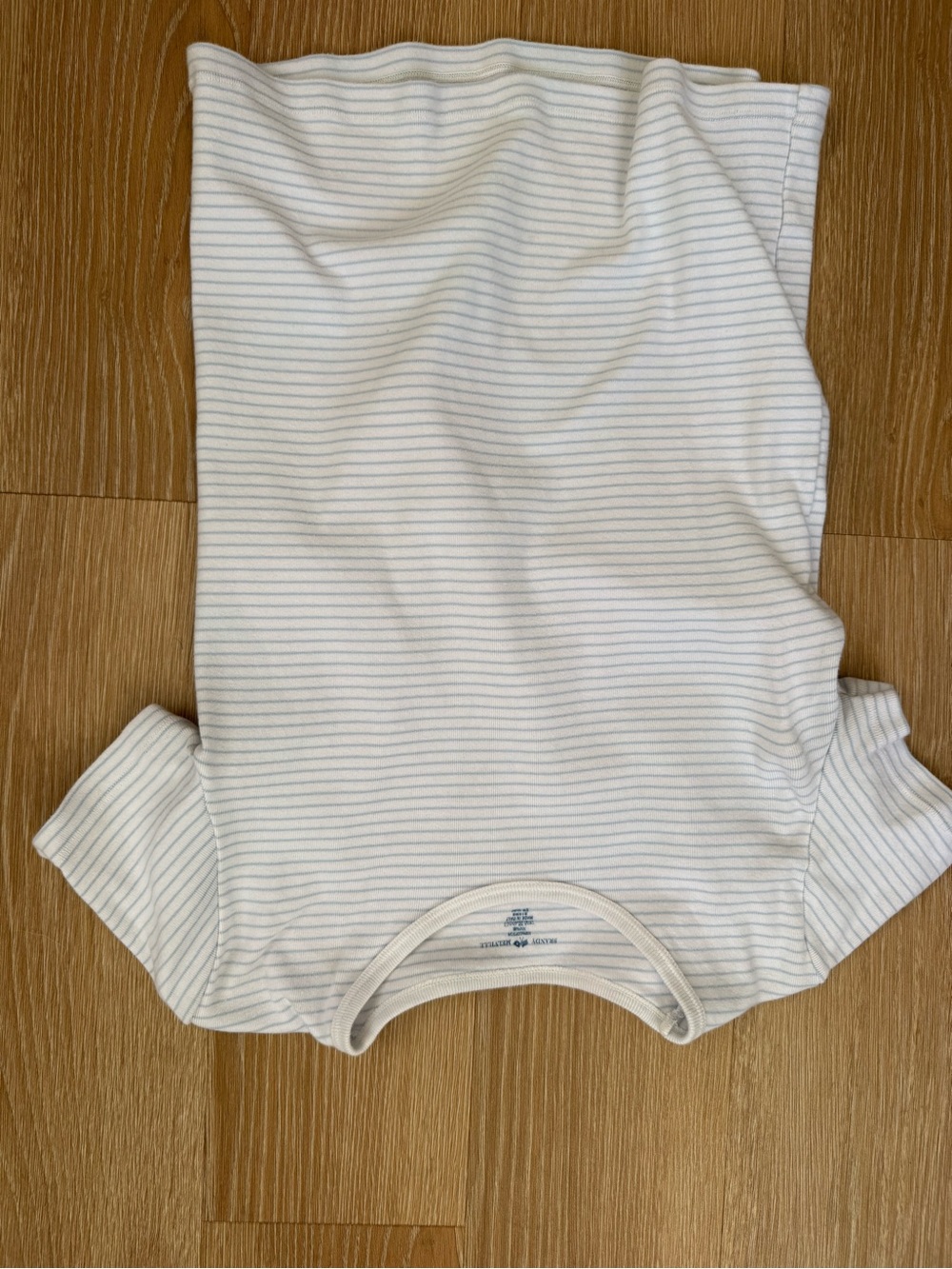 Brandy Melville White Thin Striped Short Sleeve Tee